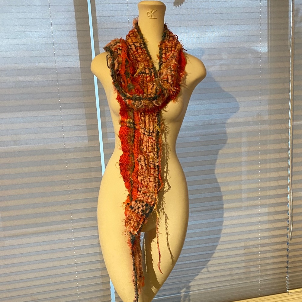 Multicolor chunky, woven Scarf